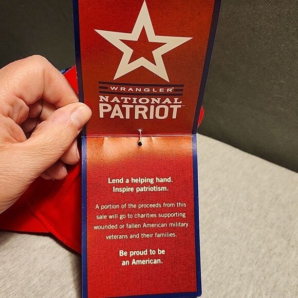 Wrangler National Patriot Velcroback Hat - New - Picture 8 of 8